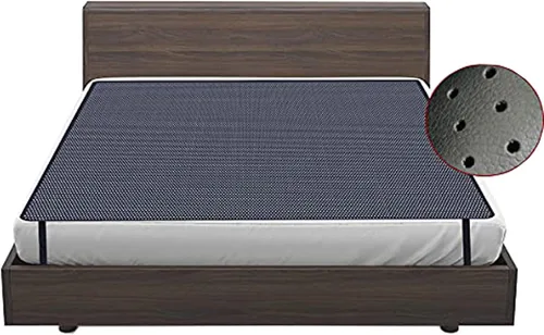 Amerthing Alfombrillas conductoras de cuero sintético de carbono para un mejor sueño y salud, hojas de terapia de relajación (tamaño matrimonial 54