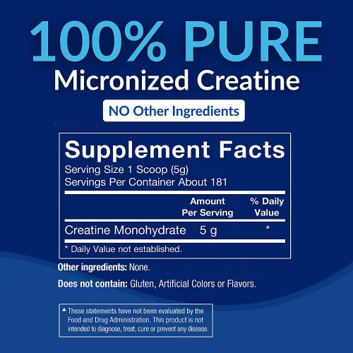 Miniatura 3 de BODYTECH Polvo de Monohidrato de Creatina 100% Puro - Micronizado para Máxima Absorción - Apoya la Fuerza Muscular y Potencia de Salida - Sin Sabor