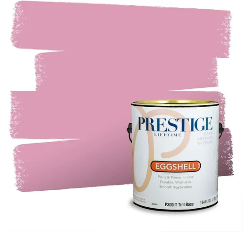 Miniatura 351 de Prestige Paints Pintura exterior e imprimación en uno, 1 galón, plano, coincidencia comparable de Valspar* Amber Rose*