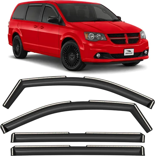 Miniatura 11 de Voron Glass 220235 - Protectores de lluvia extra duraderos en el canal para Nissan Altima 2013-2018, deflectores de ventana, viseras de ventilación