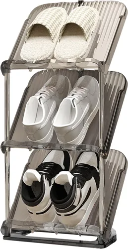 Miniatura 12 de YYW Estante para zapatos estrecho vertical, estante para zapatos para entrada, organizador de almacenamiento de zapatos de esquina para espacios