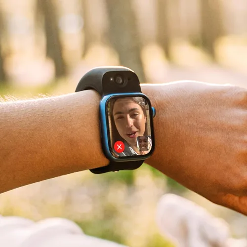 Miniatura 5 de Wristcam - Smartband con cámara modular y certificación Apple MFi para Apple Watch, cámaras de 8 MP + 2 MP, fotos 4K, grabaciones de 1080p, Negro