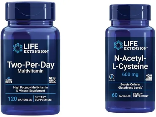 Miniatura 8 de Life Extension Suplemento multivitamínico y mineral de alta potencia dos por día y tapas de magnesio, 500 mg, óxido de magnesio, citrato, succinato