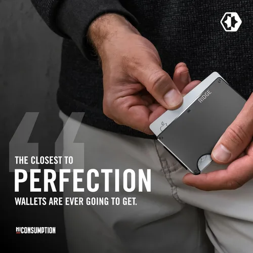 Miniatura 28 de Ridge - Cartera para hombre – Cartera compacta minimalista delgada y portatarjetas, billetera con bolsillo frontal protegido RFID para hombres