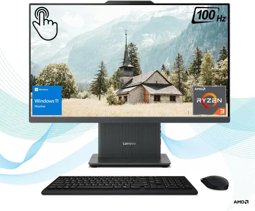 Miniatura 10 de Lenovo IdeaCentre 23.8 Intel i3-N305 AIO Computadora de sobremesa, 8 GB DDR4 RAM, 512 GB PCIe SSD, WiFi 6 BT 5.2 HDMI RJ-45, Office 365, FHD de 24
