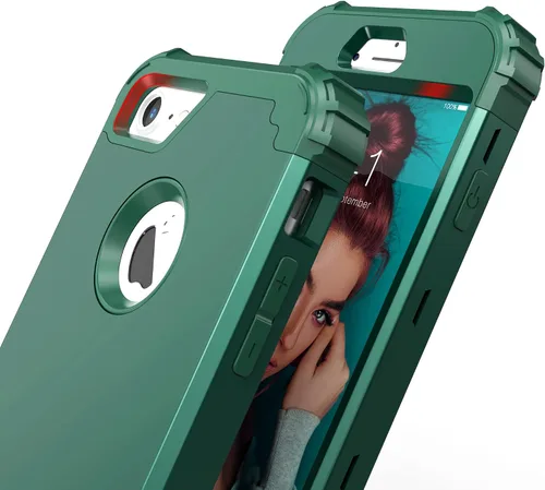 Miniatura 7 de IDweel Funda para iPhone 8, para iPhone 7 con protector de pantalla, 3 en 1, híbrida resistente a prueba de golpes, funda de policarbonato duro