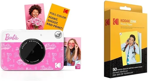 Miniatura 9 de Kodak Printomatic - Paquete de inicio de cámara de impresión instantánea a todo color + estuche de transporte + papel fotográfico Zink de 20 Negro