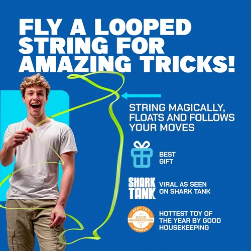 Miniatura 2 de ZipString Original - Como se ve en Shark Tank - Juguete clásico de lanzador de cuerda, perfecto para niños y adultos - Lanza un lazo de cuerda