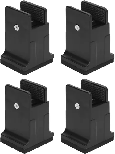 Miniatura 7 de Dioche Elevadores de muebles de 3.4 pulgadas, 4 piezas ajustables con abrazadera de tornillo, elevadores de sofá de cama resistentes para ajuste
