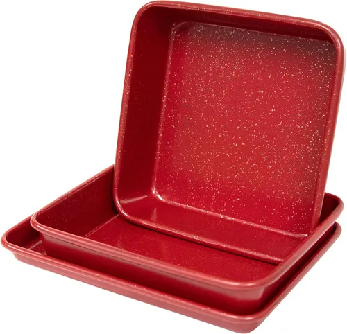 Miniatura 8 de casaWare Juego de utensilios para hornear de 3 piezas Ultimate Series de peso comercial (granito azul)