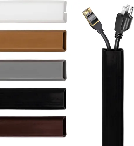 Miniatura 8 de Cable oculto de TV – Cubierta flexible para cable de pared de diseño delgado, canaleta de cable de silicona – Autoadhesivo, diseño cortado a medida