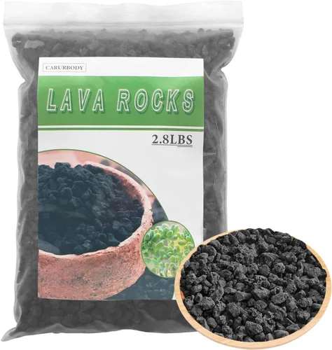 Miniatura 16 de Rocas de lava roja para plantas, 100% roca volcánica pura, sin tintes ni productos químicos, el mejor aderezo para plantas suculentas de cactus
