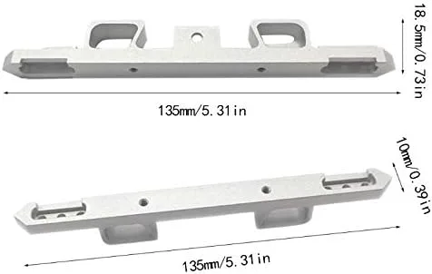 Miniatura 2 de Piezas & Accesorios Parachoques trasero de metal para WPL C34 MN FJ40 RC Piezas de actualización del coche AXYA - (Color: BK)