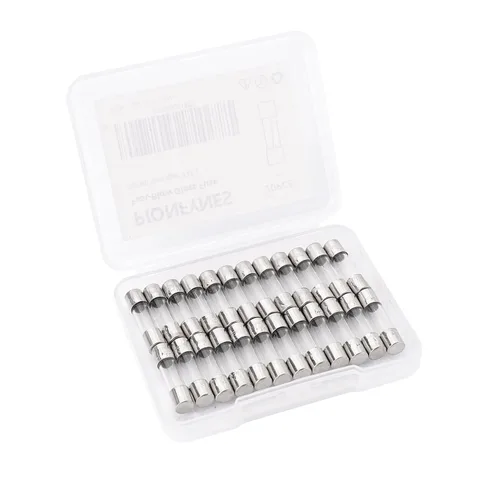 Miniatura 7 de (Paquete de 20) Fusible de soplado rápido de 0.5 A, fusibles de vidrio de 0.5 amperios 250 V, 0.2 x 0.78 pulgadas/0.197 x 0.787 in (0.5 amperios)