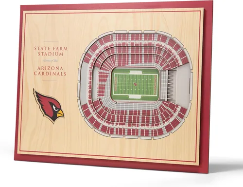 Miniatura 11 de YouTheFan Arte de pared de 5 capas con vista del estadio de la NFL