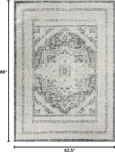 Miniatura 2 de LUXE WEAVERS Alfombra marroquí bohemia gris 5x7