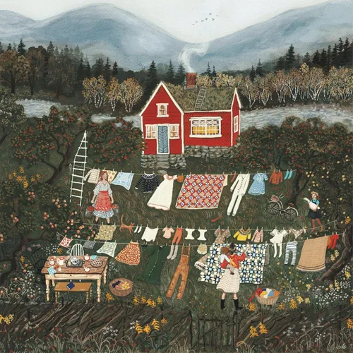 Miniatura 2 de New York Puzzle Company - Loré Pemberton At Brambly Hedge - Rompecabezas de 500 piezas para adultos por Loré Pemberton