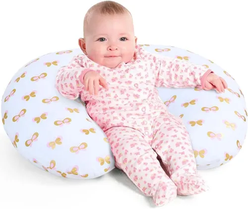 Miniatura 19 de Little Grape Land - Almohada de lactancia mejorada, lactancia materna y biberón durante 0 a 16 meses, funda suave lavable a máquina con relleno