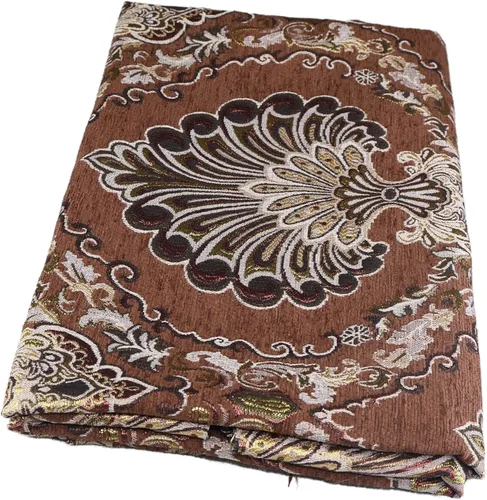 Miniatura 11 de TinaKim Tela de Tapicería Floral, Jacquard Damasco de Chenilla, para Recubrir Sillas de Muebles y Sofás (Azul, 2 Yardas)