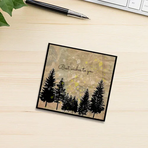 Miniatura 4 de Estivaux Sellos transparentes de pino para hacer tarjetas, diario, álbumes de recortes y manualidades