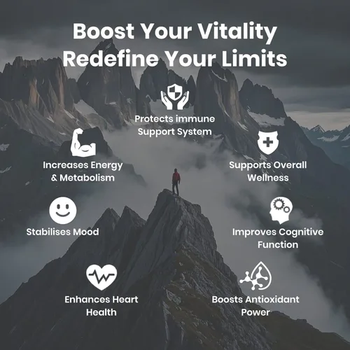 Miniatura 7 de Shilajit para Hombres y Mujeres, Shilajit para Energía Extra, Resistencia y Apoyo Inmunitario, Multivitamínico para Mujeres y Hombres, Paquete de 2