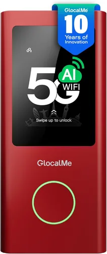 Miniatura 15 de GlocalMe Numen Air 5G Hotspot con datos de 30GB para EE. UU./CA/MX por 60 días, punto de acceso WiFi portátil para viajes, dispositivo de punto
