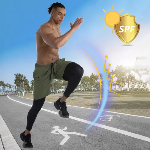 Miniatura 4 de WIRIST Workout Pants for Men, Gym Athletic Compression Pants Men, 2 in 1 Running Pants Men with Towel Loop