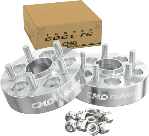 Miniatura 14 de Customadeonly Espaciadores de rueda centrados negros forjados 5x100 de 0.984 in (1 pulgada) (2 piezas) - Compatible con Subaru BRZ, Impreza