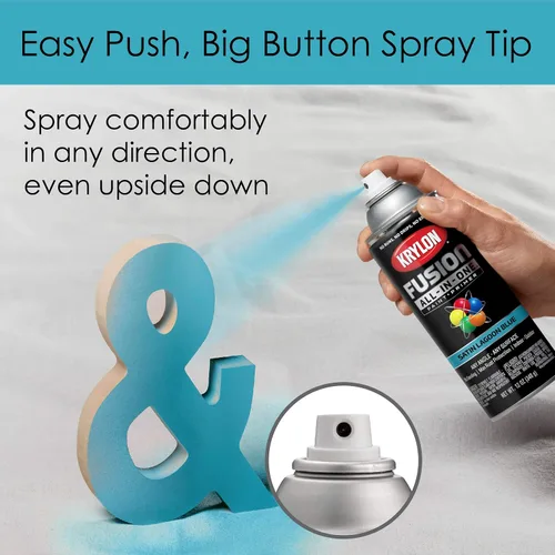 Miniatura 138 de Krylon Fusion - Pintura en aerosol adhesiva todo en uno para uso en interiores y exteriores, 12 onzas, aluminio