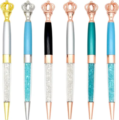 Miniatura 2 de Gullor 6 bolígrafos de tinta de gel, bolígrafo de punta redonda y cristal, multicolor C