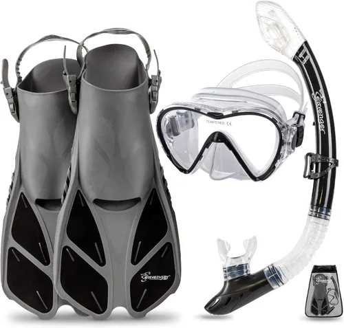 Miniatura 12 de Seavenger Conjunto de Snorkel Aviator con Bolsa de Equipo