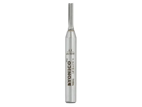 Miniatura 28 de YONICO Brocas de enrutador Broca recta 5/8 de pulgada de diámetro X 3/4 de pulgada de altura vástago de 1/4 de pulgada 14159q