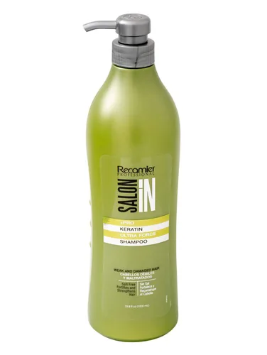 Miniatura 3 de Salon In by Recamier Keratin Ultra Force - Juego de champú y acondicionador para el cabello (33.8 fl oz / 33.8 fl oz) Reparación y fuerza
