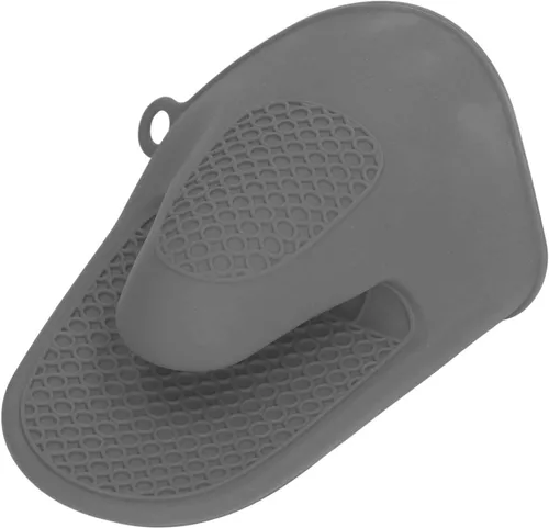 Miniatura 8 de Manoplas para horno, mini guantes de silicona para horno, 2 mini guantes de silicona resistentes al calor, manoplas de cocina para cocina (gris)