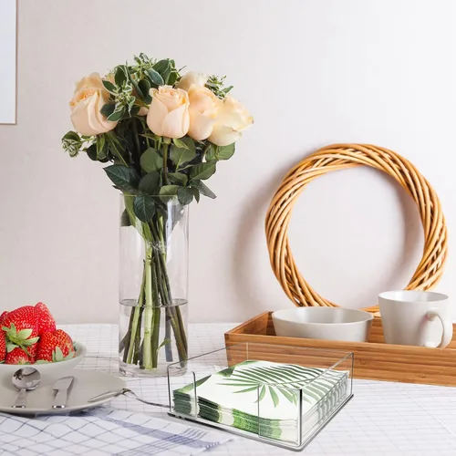 Miniatura 8 de Servilletero de Acrílico, Soporte de Servilletas de Acrílico para Mesa y Cocina, Servilleteros de Mesa, Bandeja de Servilletas para Baño, Cocina