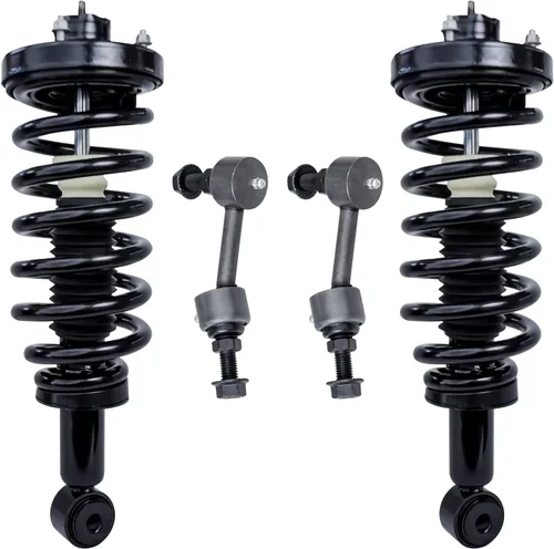 Miniatura 35 de Detroit Axle - Kit de puntales delanteros para Jeep Grand Cherokee 2005-2010 2006-2010 Commander 2007 2008 2009, 2 montajes rápidos de 2 barras