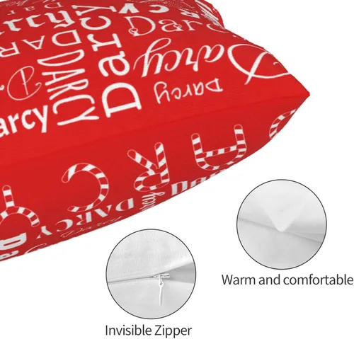 Miniatura 5 de Funda de almohada con nombre personalizado para cama, sofá, 14 x 20 pulgadas, funda de almohada con texto para mamá, niños, amantes, fundas de cojín