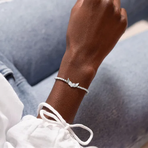 Miniatura 5 de Katie Loxton a Little Mantras - Pulsera elástica ajustable con dije para mujer.