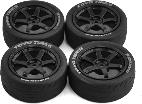 Miniatura 3 de Lifehead - Neumáticos y ruedas para 1/10 RC On-Road Touring Drift Car HSP Tamiya XV01 TT01 TT02 HPI Kyosho FAZER MK2/0.472 in Hex