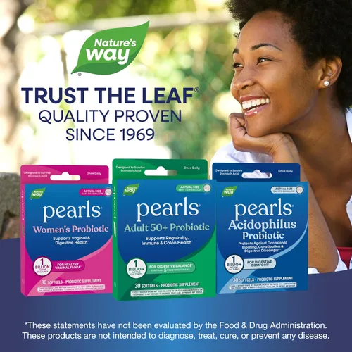 Miniatura 7 de Nature's Way Pearls - Probióticos para adultos mayores de 50 años, probióticos para la salud digestiva* Apoya la regularidad, la salud inmunológica