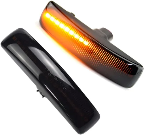 Lámpara de señal de giro LED delantera Fender Side Marker Light para Land Rover Range Rover Sport Discovery 3 4 Freeland 2 (negro)