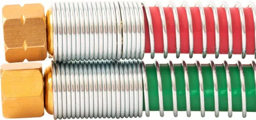 Miniatura 2 de SPARC Manguera de soplete de corte de grado T de 1/4 pulgadas, manguera de oxígeno y acetileno para gas de soldadura, accesorios B + juego de alivio