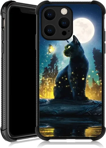 Miniatura 48 de ZHEGAILIAN Funda compatible con iPhone 13 Pro, fundas Cat Heartbeat 13 Pro para niñas, esquinas reforzadas, TPU suave, a prueba de golpes, Latido