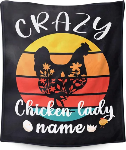 Miniatura 10 de Manta de pollo para regalo, 40 x 30 pulgadas, bonita manta para niñas y mujeres, mantas negras suaves y peludas para regazo y silla