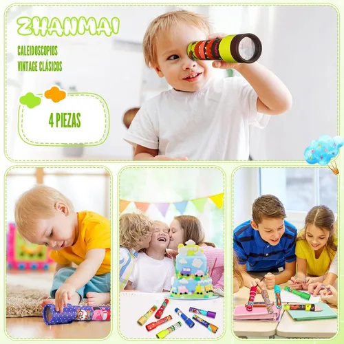 Miniatura 5 de 60 piezas de caleidoscopio clásico educativo caleidoscopio juguete regalo de retorno juguetes educativos vintage, rellenos de bolsas de fiesta