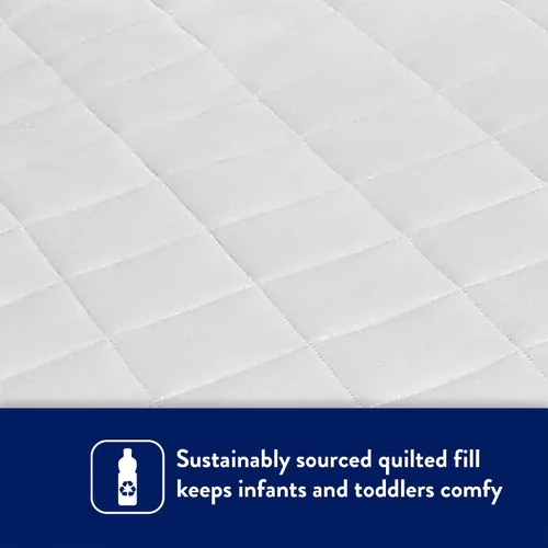 Miniatura 4 de Kolcraft Protector de colchón de cuna impermeable y ajustable, funda protectora de colchón y funda de cama infantil, duradera y cómoda, lavable a
