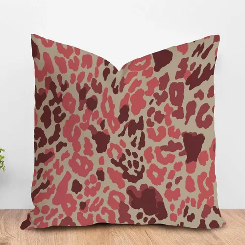 Miniatura 37 de ArogGeld Funda de almohada para sofá, guepardo y leopardo, estampado de leopardo, funda de cojín decorativa de granja para sala de estar