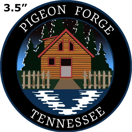 Miniatura 2 de Cabin by The Lake - Pigeon Forge - Tennessee 3.5" Car Truck Sticker Sticker Vacation Souvenir Travel Adventure Theme Novedad Applique
