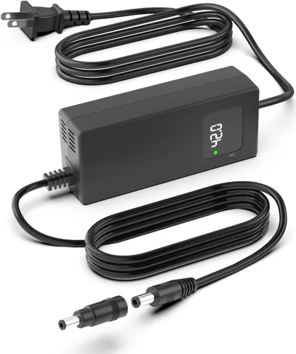 Cargador de batería de scooter eléctrico de 42 V, 2 A, repuesto para Gotrax GXL V2/G4/Apex/G3, Hiboy S2/S2 Pro/KS4 Pro, Jetson, Segway, Razor, carga