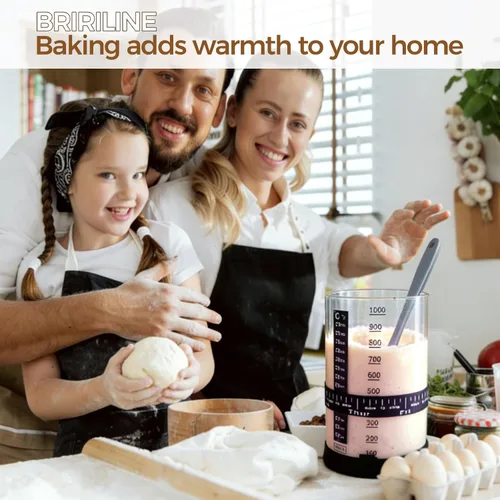 Miniatura 9 de Kit de Iniciador de Pan de Masa Madre Pro BRIRILINE – Frasco de masa madre de 34 onzas con 5 características únicas para el kit perfecto